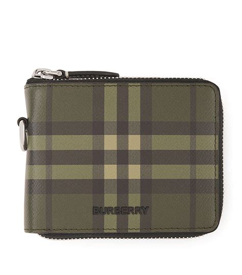 burberry zip around wallet|burberry wallet on a chain.